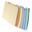 Pak van 10 x 6 mappen met tabbladen voor lade SUPER 210 - 24 x 32 cm - Assortimentele kleuren - Exacompta 