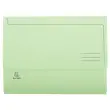 Pak van 50 overhemdmappen met zak SUPER 210 - 24,5 x 32,5 cm - Lichtgroen - Exacompta