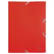 Elastische blouse met 3 kleppen Polypropyleen 4/10e Opaak Eco - A4 - Rood - Exacompta 