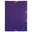 Elastische blouse met 3 kleppen Polypropyleen 4/10e Opaak Eco - A4 - Violet - Exacompta 