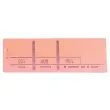Blok passe-partout 100 genummerde vellen met 3 luiken - Formaat 4,8 x 15 cm - Roze - Exacompta