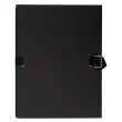 Rekbare rugmap papier 24 x 32 cm - verpakt per 5 - Zwart - Exacompta