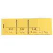 Nummerblokje gekleurd 4,5x15 100bl geel 