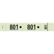 Garderobeblok 50 tickets 20x3 groen