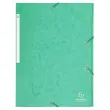 Maxi capaciteit elastische map glanzend karton 425g/m² - A4 - Groen - Exacompta