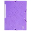 Maxi capaciteit elastische map glanzende kaart 425 g/m&sup2; - A4 - Violet - Exacompta 