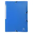 Elastomap 3klep A4 PP 0,5mm Opak Blauw