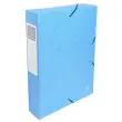 Opbergdoos Exabox Rug 60 mm Glanzend karton - A4 - Turquoise - Exacompta
