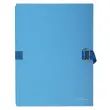 Map uitrekbare rug+klep papier li-blauw