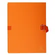 Map uitrekbare rug+klep papier oranje 