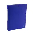Opbergdoos Exabox Rug 40 mm Gelamineerde kaart Scotten - A4 - Blauw - Exacompta 