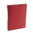 Opbergdoos Exabox Rug 40 mm Glanzend karton Scotten - A4 - Rood - Exacompta
