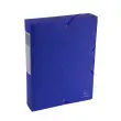 Opbergdoos Exabox Rug 60 mm Glanzend karton Scotten - A4 - Blauw - Exacompta