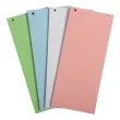 Pak 100 effen horizontale tabbladen met perforatie Forever - 105 x 240 mm - Assortimente kleuren - Exacompta