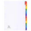 Tabbl.karton 160g A4 index 12 tabs wit