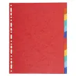 Tabbladen kaart 220 g 12 posities - A4 maxi - Exacompta
