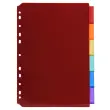 Transparante PP-tabbladen in kleuren met labelhouder A4 6 posities - Exacompta 