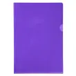 Zakje van 10 hoesjes met gladde PVC-hoek, hoge sterkte 13/100e - A4 - Paars - Exacompta 