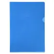 Kartonnen doos met 100 hoesjes, glad PVC-hoek, hoge weerstand 13/100e - A4 - Blauw - Exacompta 