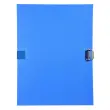 Map uitrekbare rug PP+klep riem li-blauw