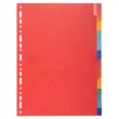 Tabbl. glanskarton 225g A4 verst.12 tabs