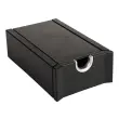 Bestand voor visitekaartjes Exactive - 61 x 114 x 190 mm - Zwart/zilver - Exacompta