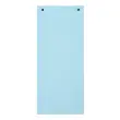 Pakket van 100 effen horizontale tabbladen met perforatie Forever - 105 x 240 mm - Lichtblauw - Exacompta