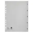 Witte digitale PP-tabbladen met 5 posities - A4 - Wit - Exacompta