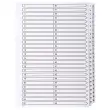 Gedrukte tabbladen met gelamineerde tabs - 50 tabs 1 tot 50 - A4 - Wit - Exacompta 