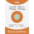 Etui van 100 kaarten - geruit bristol 5 x 5 105 x 148 mm - Assortimente kleuren - Exacompta