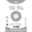 Pak van 100 kaarten onder folie - geruit bristol 5 x 5 niet geperforeerd - 100 x 150 mm - Wit - Exacompta 