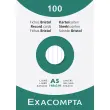 Etui van 100 kaarten - gelinieerd bristol, niet geperforeerd 148 x 210 mm - Wit - Exacompta 