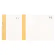 Verkopersblok met gekleurde strook 100 vellen met dubbele nummering - Formaat 6,6 x 13,5 cm - Oranje - Exacompta 