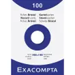 Etui van 100 kaartjes - effen niet-geperforeerd bristol 105 x 148 mm - Wit - Exacompta