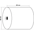 Rol papier voor kassabonnen 80 x 80 mm - 1-laags thermisch 55 g/m2 zonder BPA - Exacompta