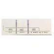 Blok passe-partout 100 genummerde formulieren met 3 luiken - Formaat 4,8 x 15 cm - Wit - Exacompta
