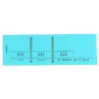 Nummerblokje gekleurd 4,5x15 100bl blauw 