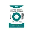 Pakket van 100 kaarten onder folie - gelinieerd bristol niet-geperforeerd 74 x 105 mm - Wit - Exacompta