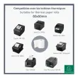 Rol papier voor kassabonnen 80 x 80 mm - 1-laags thermisch 55 g/m2 zonder BPA - Exacompta 