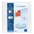 Personaliseerbare PP-ringmap Kreacover - 4 D-ringen van 60 mm - Maximaal A4 - Wit - Exacompta