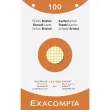 Doos van 100 kaartjes - geruit bristol 5 x 5 geperforeerd 125 x 200 mm - Assortiment kleuren - Exacompta 