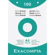 Doosje van 100 kaartjes - geruit bristolpapier 5 x 5 geperforeerd 148 x 210 mm - Wit - Exacompta