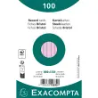 Pak van 100 kaarten onder folie - gelinieerd bristol niet-geperforeerd 100 x 150 mm - Roze - Exacompta
