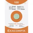Doosje van 100 kaartjes - geruit bristol 5 x 5 geperforeerd 105 x 148 mm - Assortiment kleuren - Exacompta 