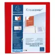 Kreacover personaliseerbare PP-ringmap - 4 D-ringen van 40 mm - A4 maxi - Rood - Exacompta 