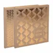 Gastenboek 140 pagina's met gouden rand - Formaat 21 x 19 cm - PALMYRE - Assortimentele afbeeldingen - Exacompta 