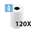 Rol voor bankkaartbonnen 57 x 40 mm - 1-lags thermisch 55 g/m2 zonder BPA - Exacompta 
