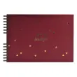 Spiraal fotoboek 50 zwarte pagina's - Formaat 32 x 22 cm - LIFE rood - Rood - Exacompta
