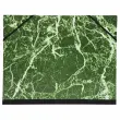 Tekendoos marmerpapier gelakt met elastieken 26 x 33 cm - Voor formaten A4 en 24 x 32 cm - Groen - Exacompta