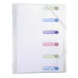 Sorteermap PP Chromaline 3klep 6 vak tr.